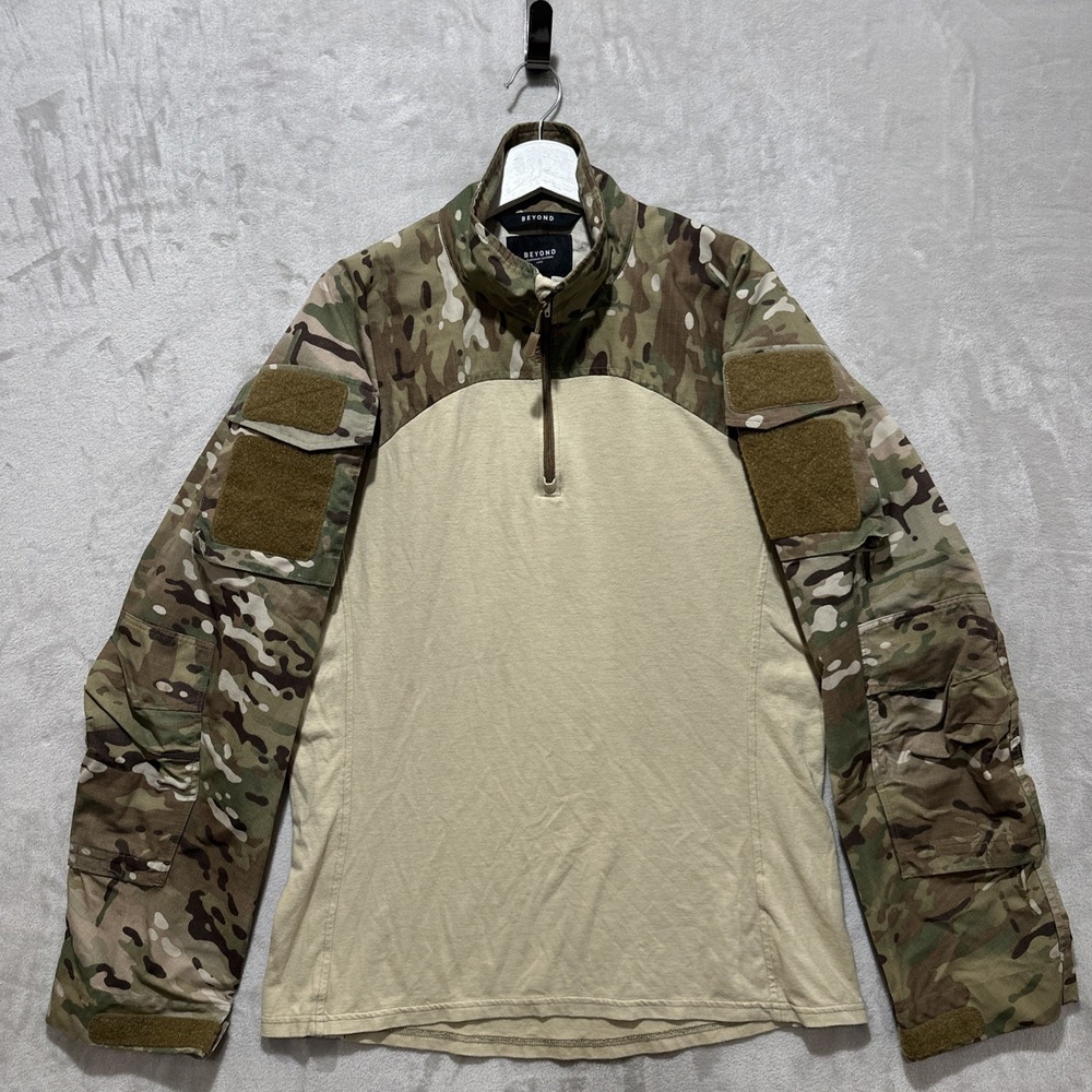 Beyond Clothing A9 Mission Combat Shirt L Multicam Zip Bicep Utility Pockets